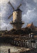 The Windmill at Wijk bij Duurstede (detail) af RUISDAEL, Jacob Isaackszon van